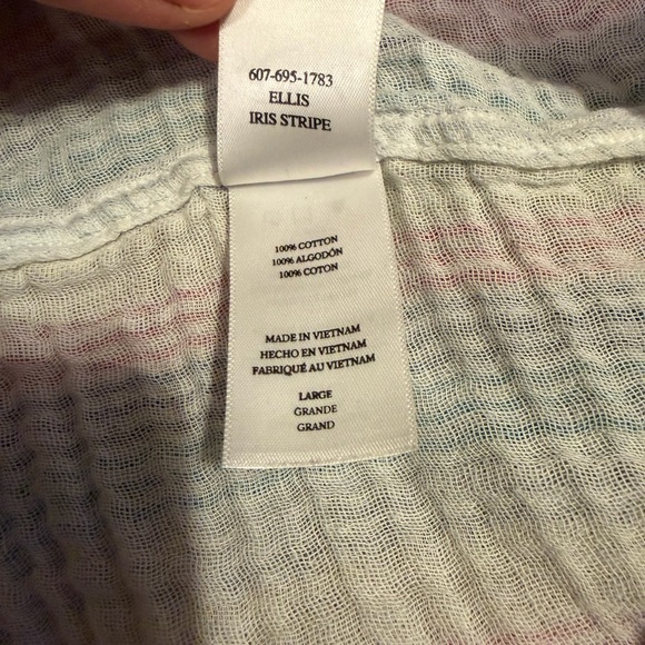 Rails Ellis Iris Striped Pastel Button Down Shirt size Large - Picture 6 of 7